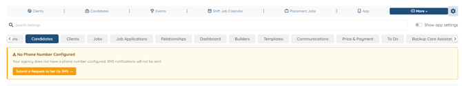No Phone Number Configured
