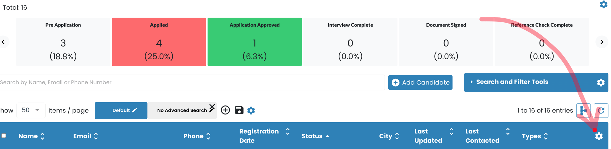 Default View: Default Sort Field For Client Table Of Agency Dashboard