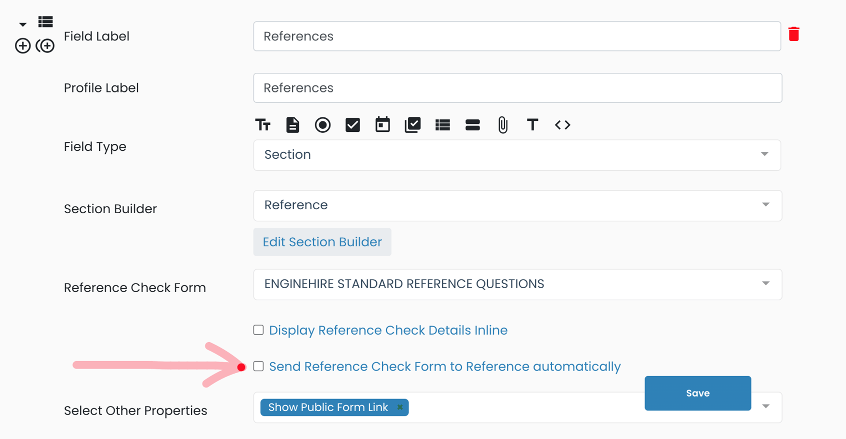 Turn On or Off Automated Reference Checks to References