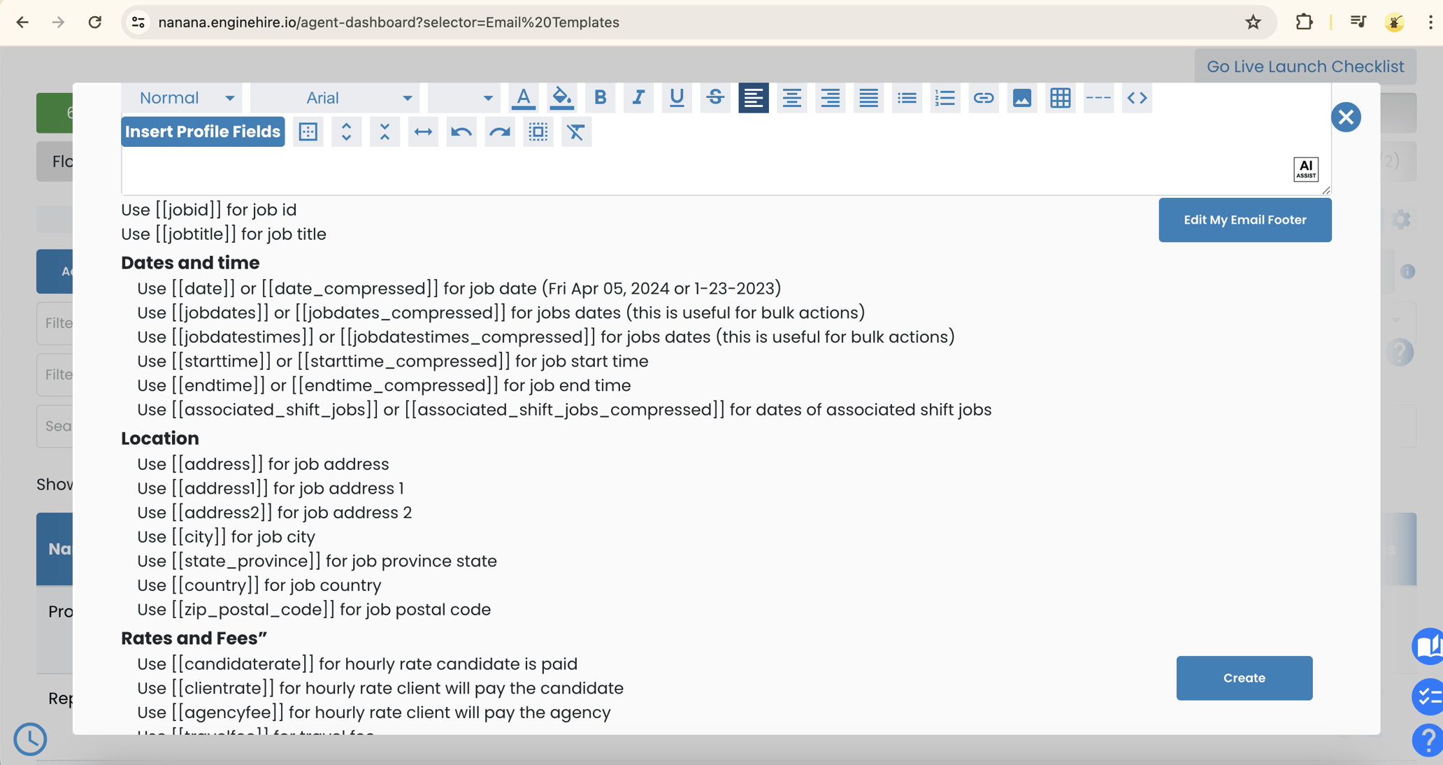 Default emails - create news to over-ride the default ones.