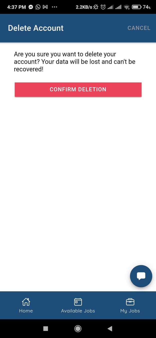 How to prevent users from deleting their accounts directly.