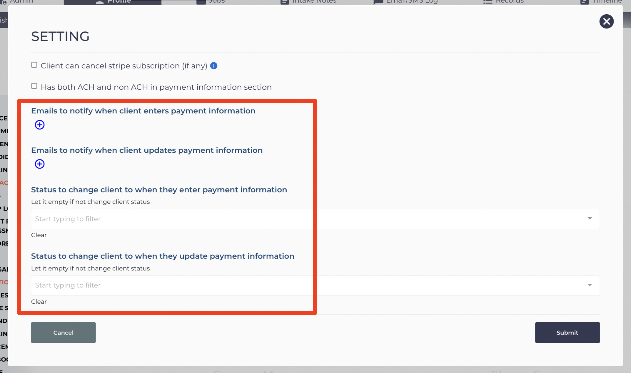 How to get notified and update status when a client enters or updates ...