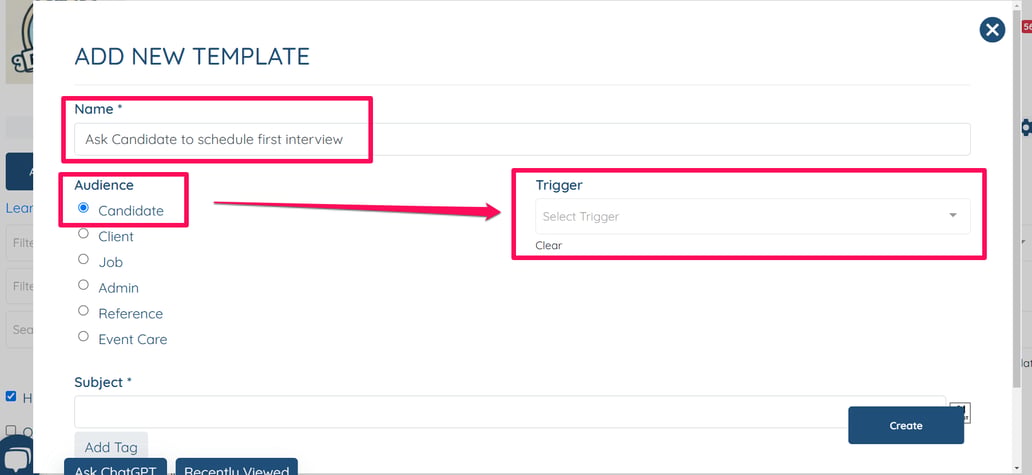 Rep Trigger Email Example Understanding Candidate and Client Email Template Triggers